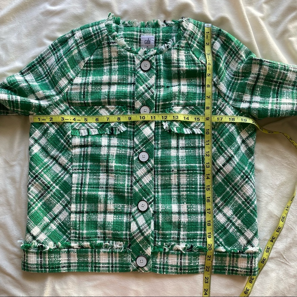 CAbi Green Plaid Blazer - Picture 9 of 11